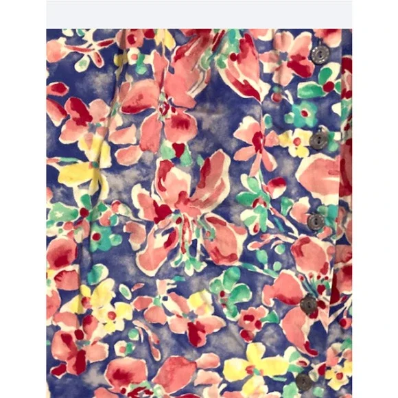 Vintage Floral Skirt w/ POCKETS - Napa Valley - Size 4 - Picture 4 of 7